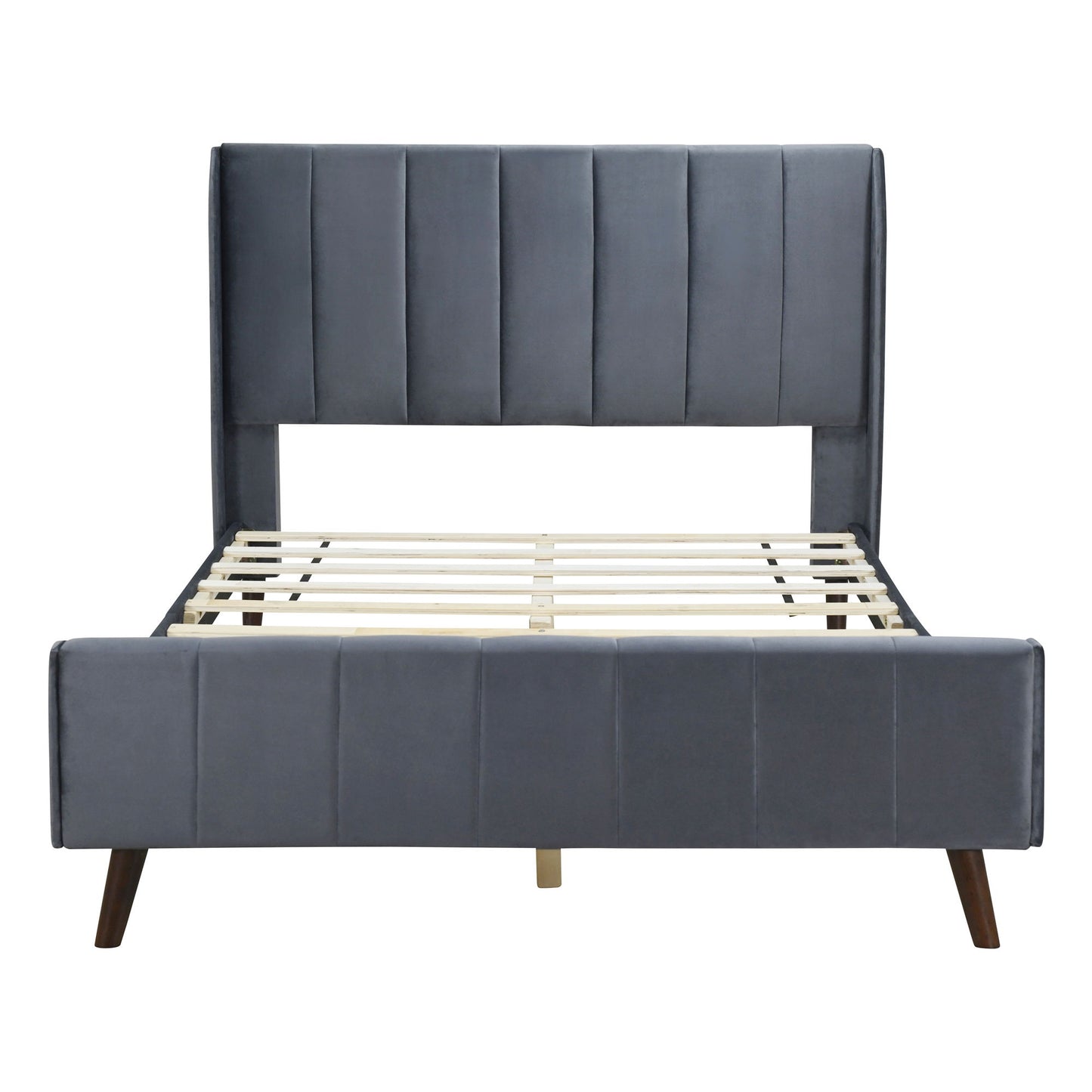 Upholstered Platform Bed Velvet