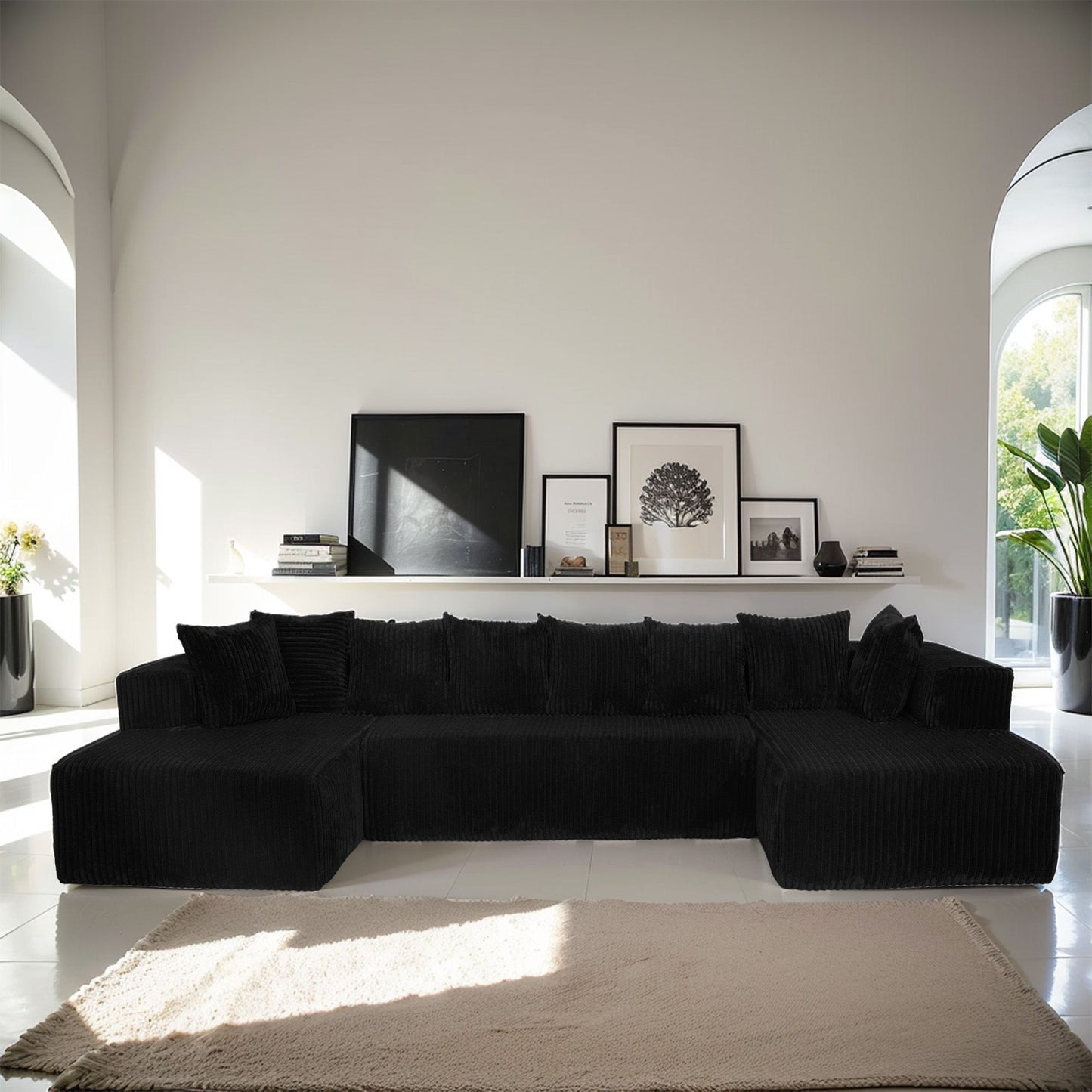 Modular U Shaped Sectional Sofa