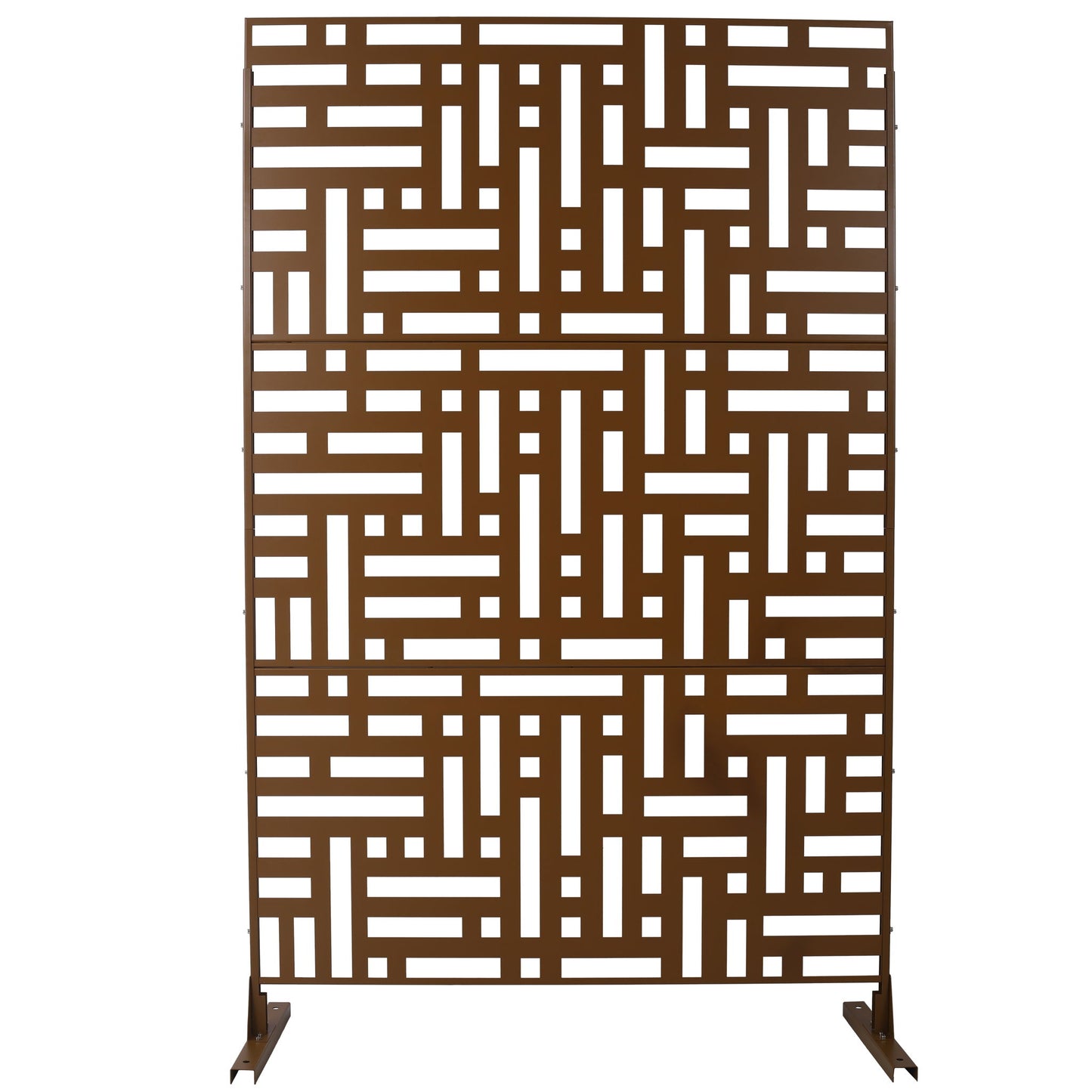 Decorative Freestanding Metal Privacy Screen For Indoor & Outdoor Use