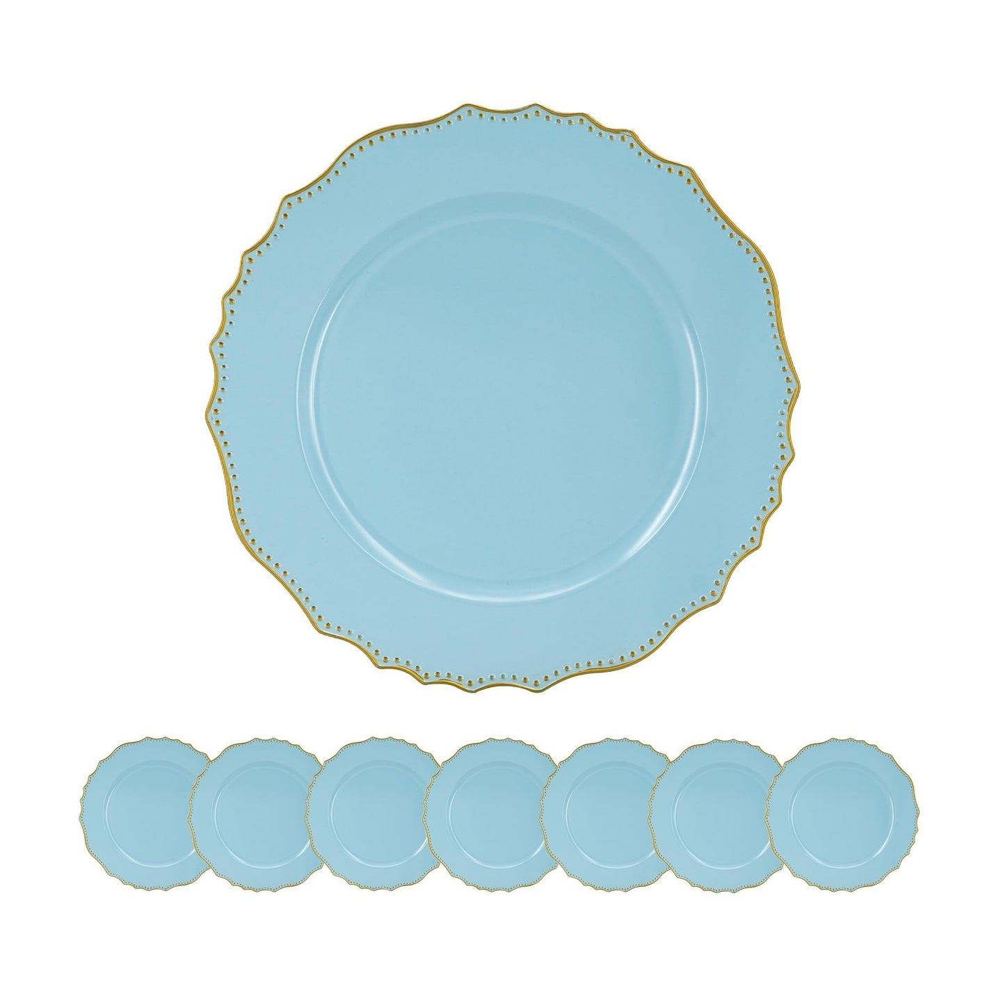 Premium Plastic Charger Plate (Set of 8)