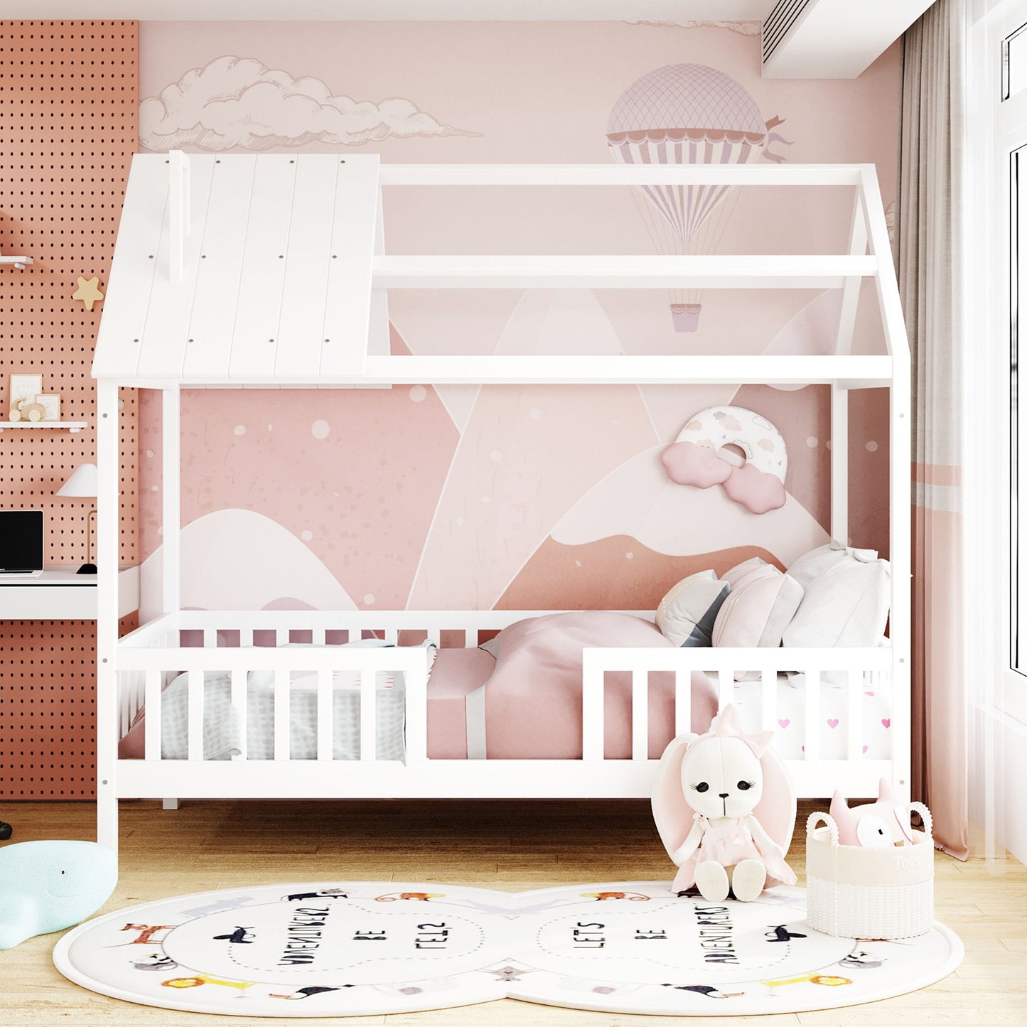 House Bed With Fence
