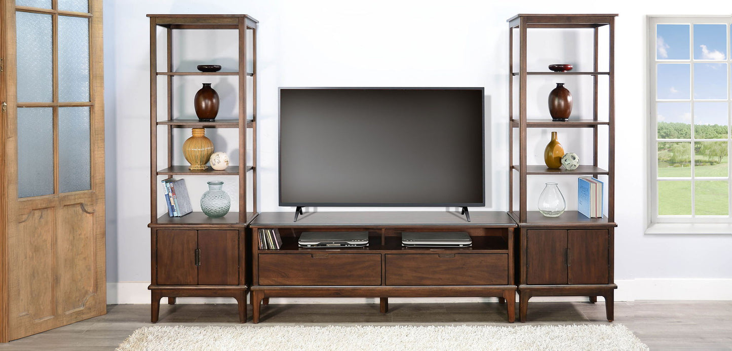 3660Cb - Modern TV Stand With Storage Drawers - Coffee Bean