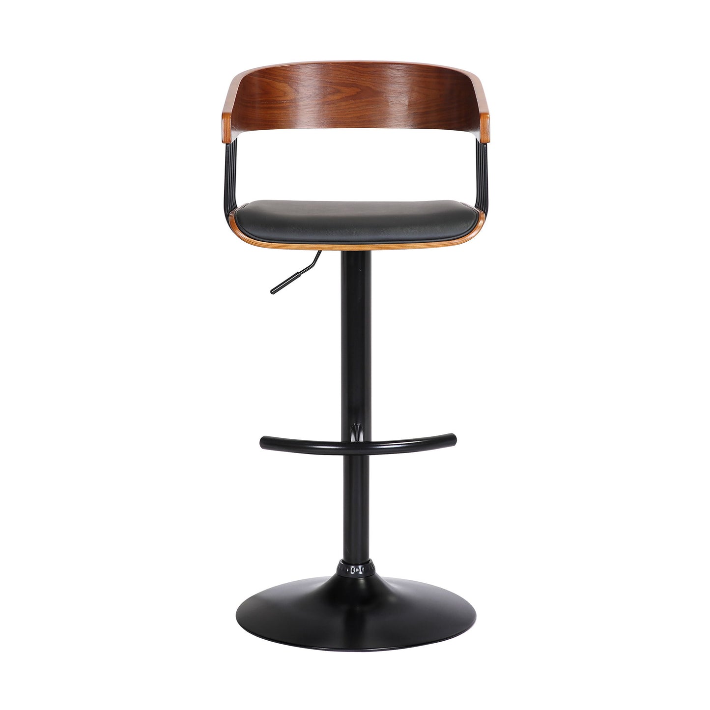 Larisa - Adjustable Walnut Wood Bar Stool