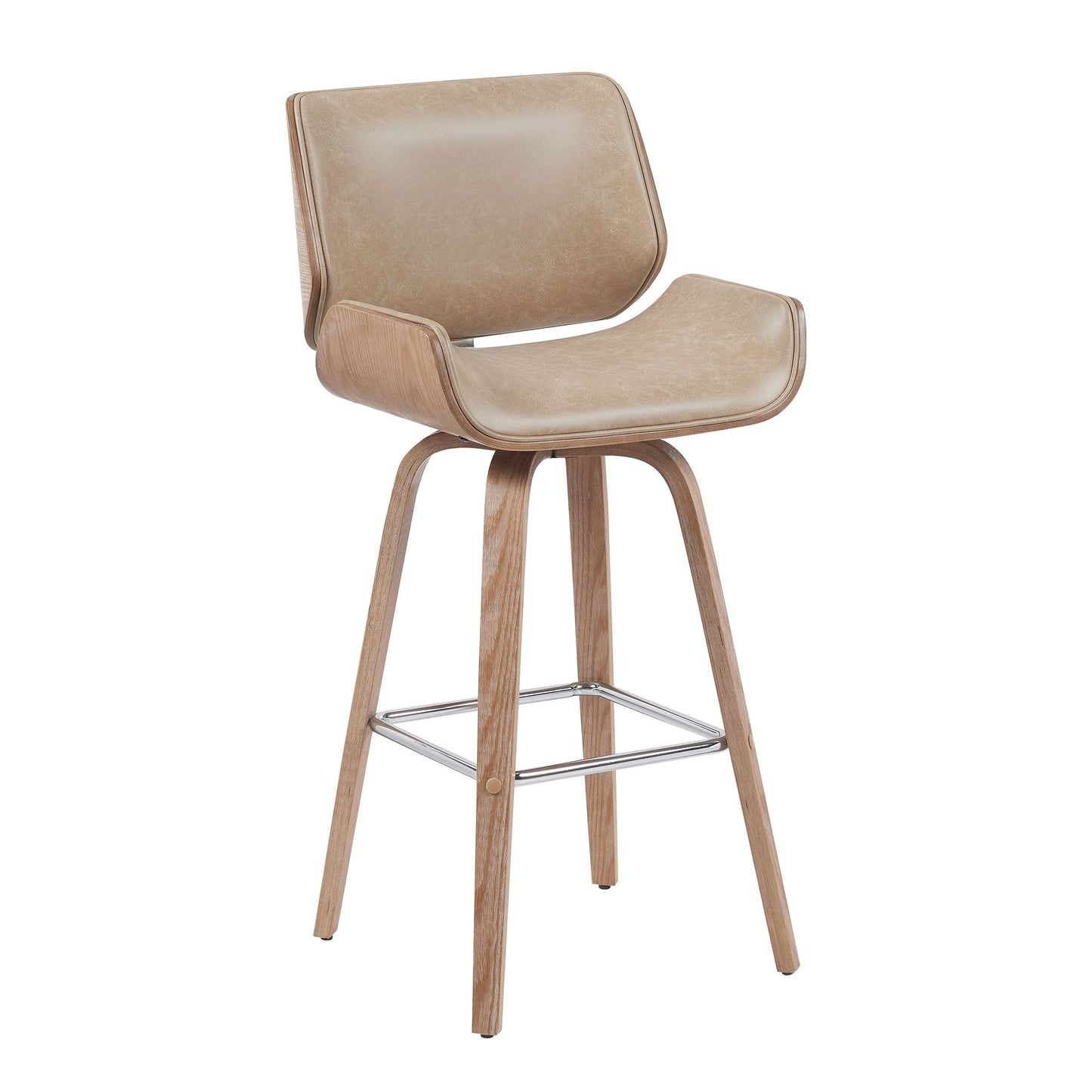 Tyler - Swivel Bar Stool - Light Brown