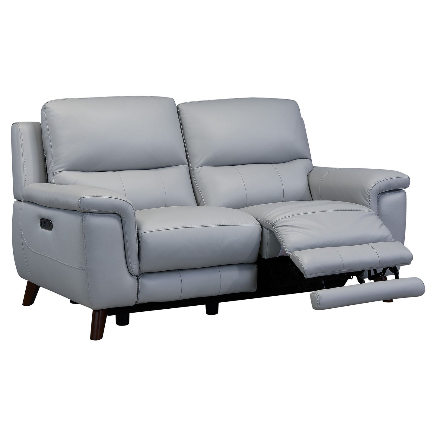 Lizette - Loveseat - Dark Brown / Dove Gray