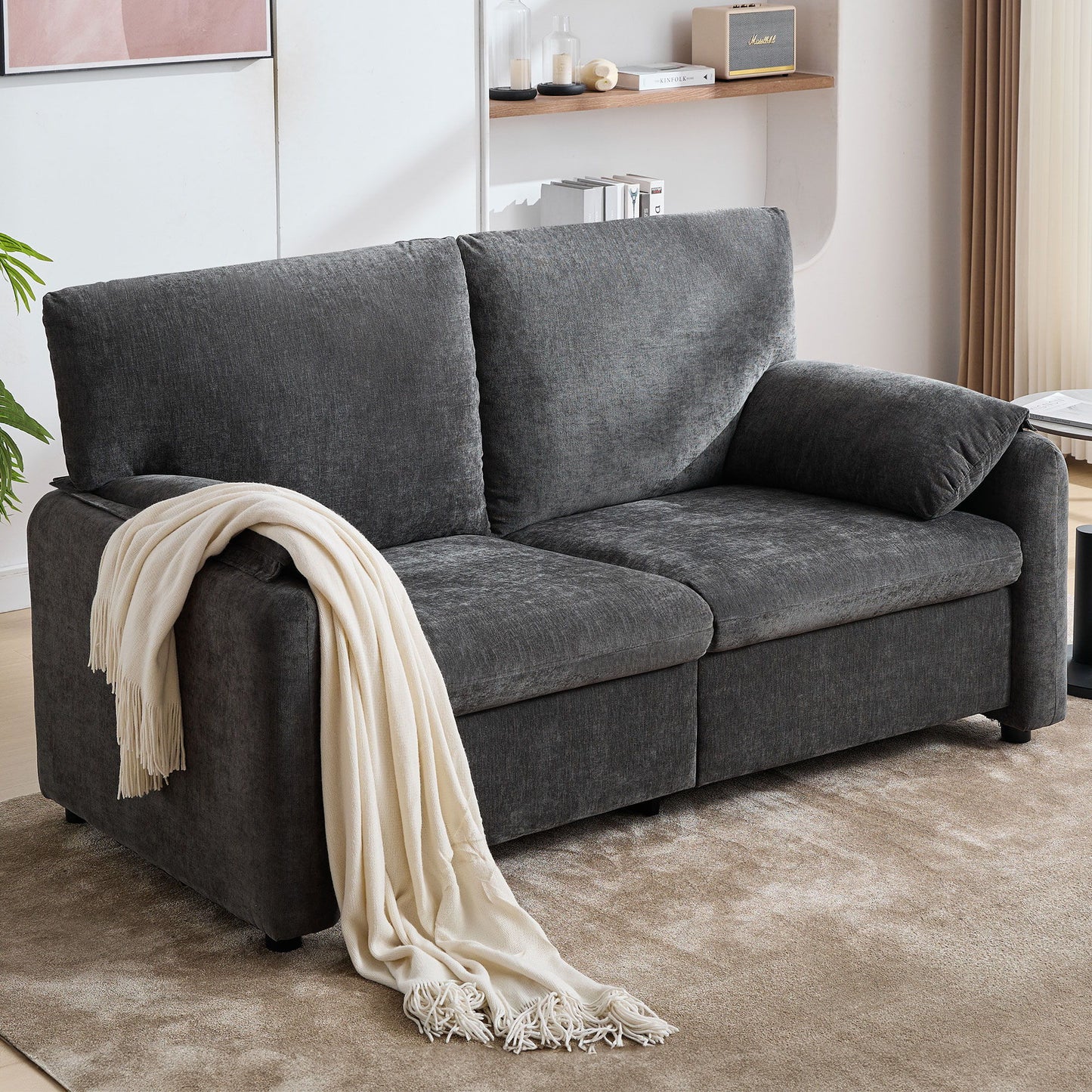 Modern Minimalist Down Filled Sofa