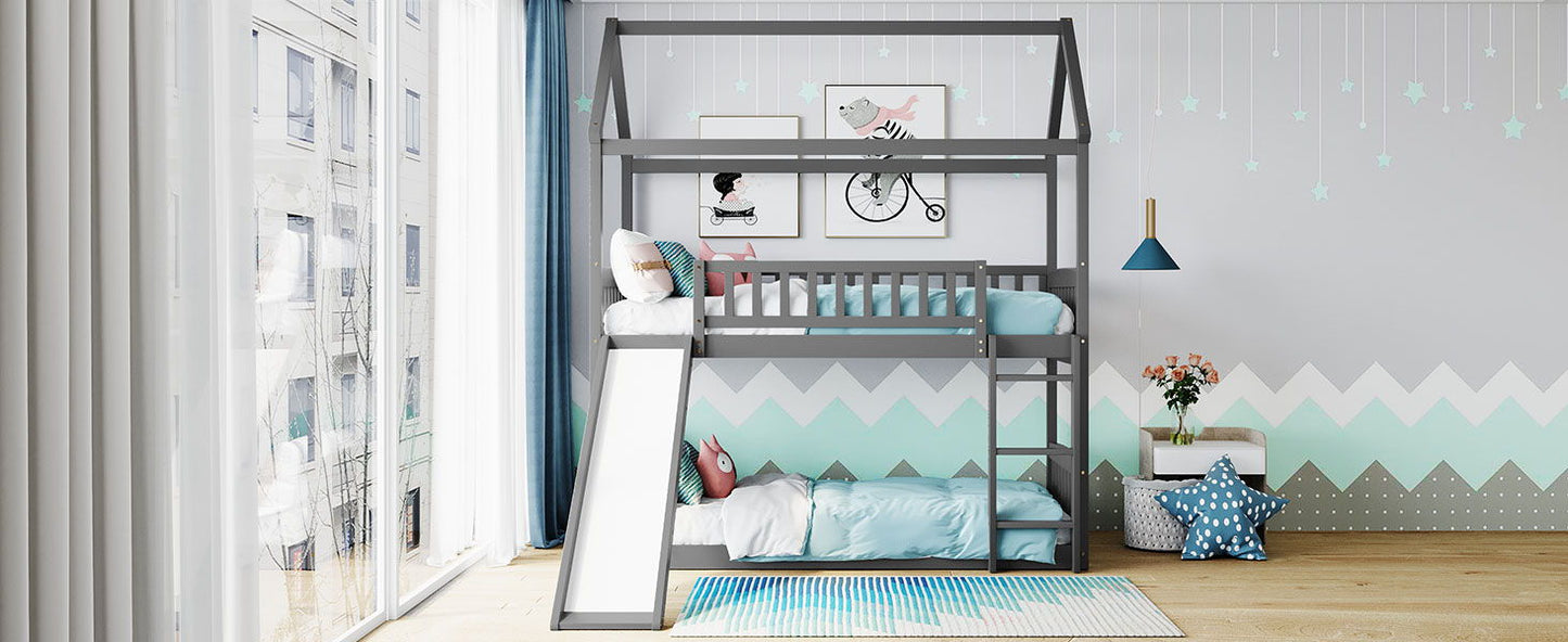 Bunk Bed With Slide, House Bed With Slide