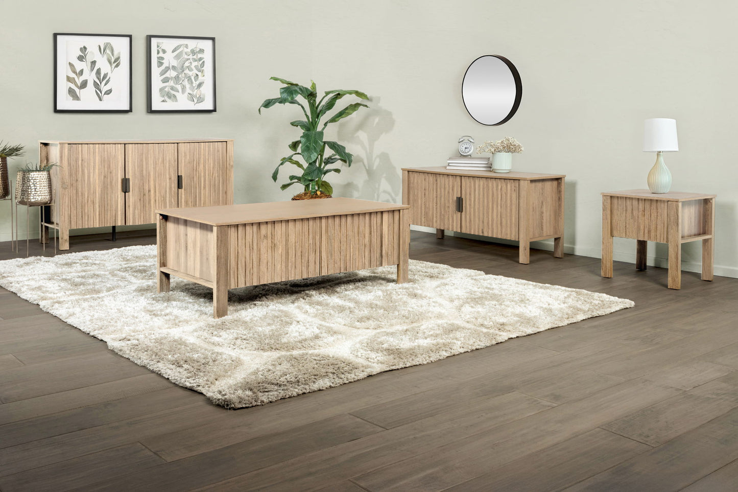 Thayer - 47" Two Door TV Console - Natural