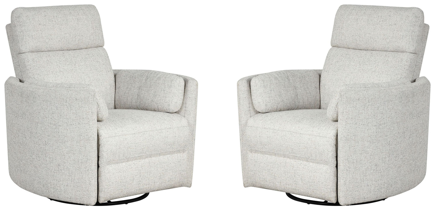Radius - Power Swivel Glider Recliner (Set of 2)