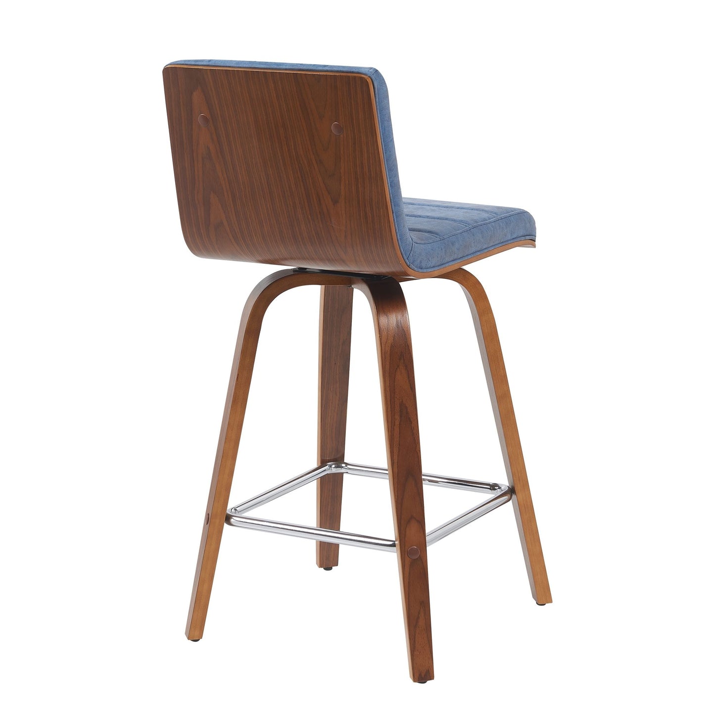 Vienna - Swivel Bar Stool - Walnut Base