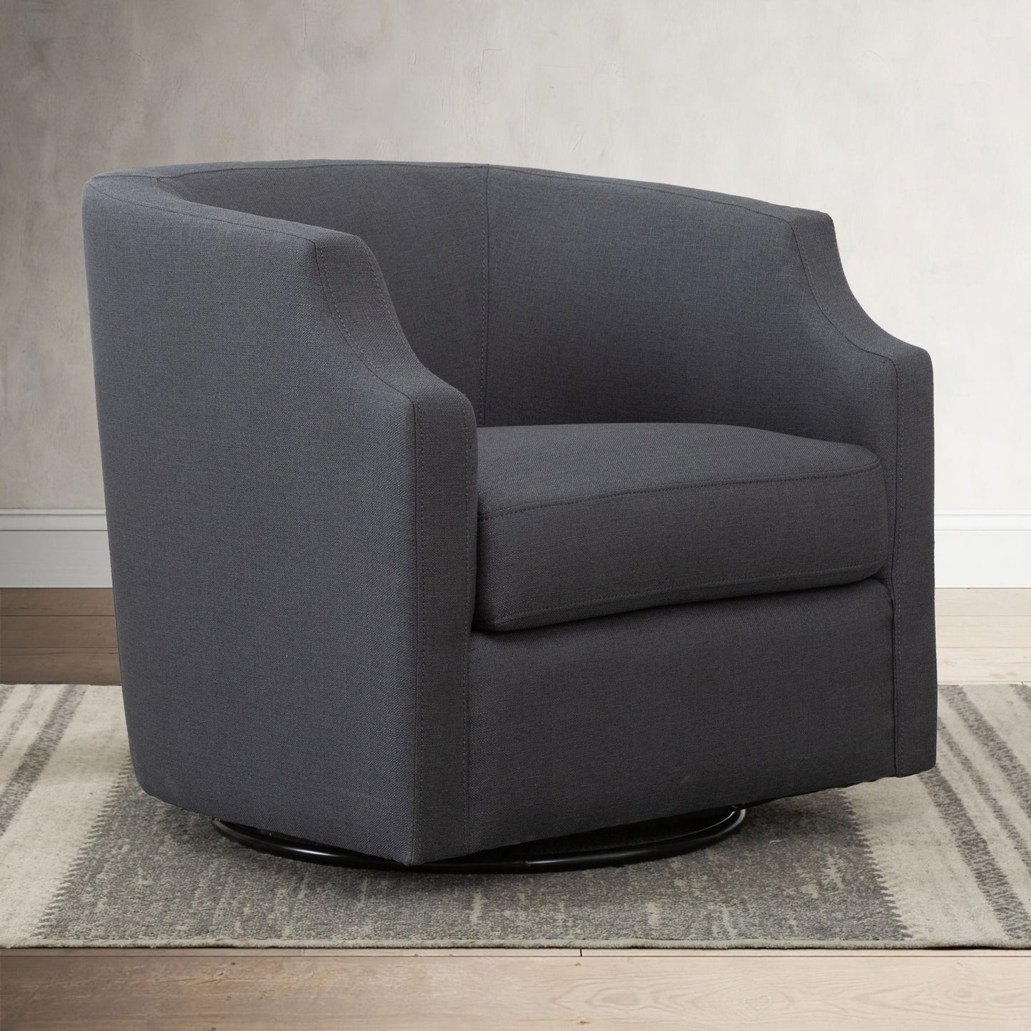 Isabelle - Swivel Glider Barrel Chair