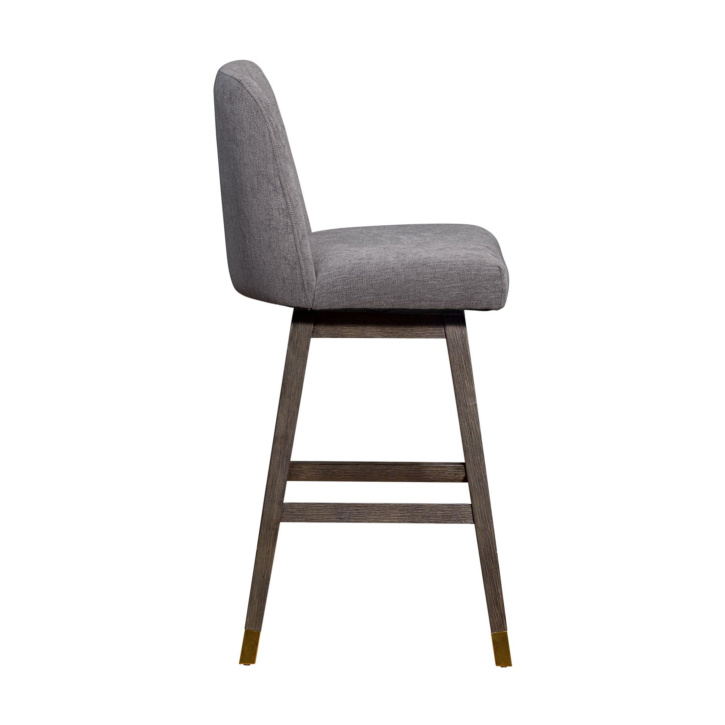Amelia - Swivel Bar Stool - Gray Oak / Mocha