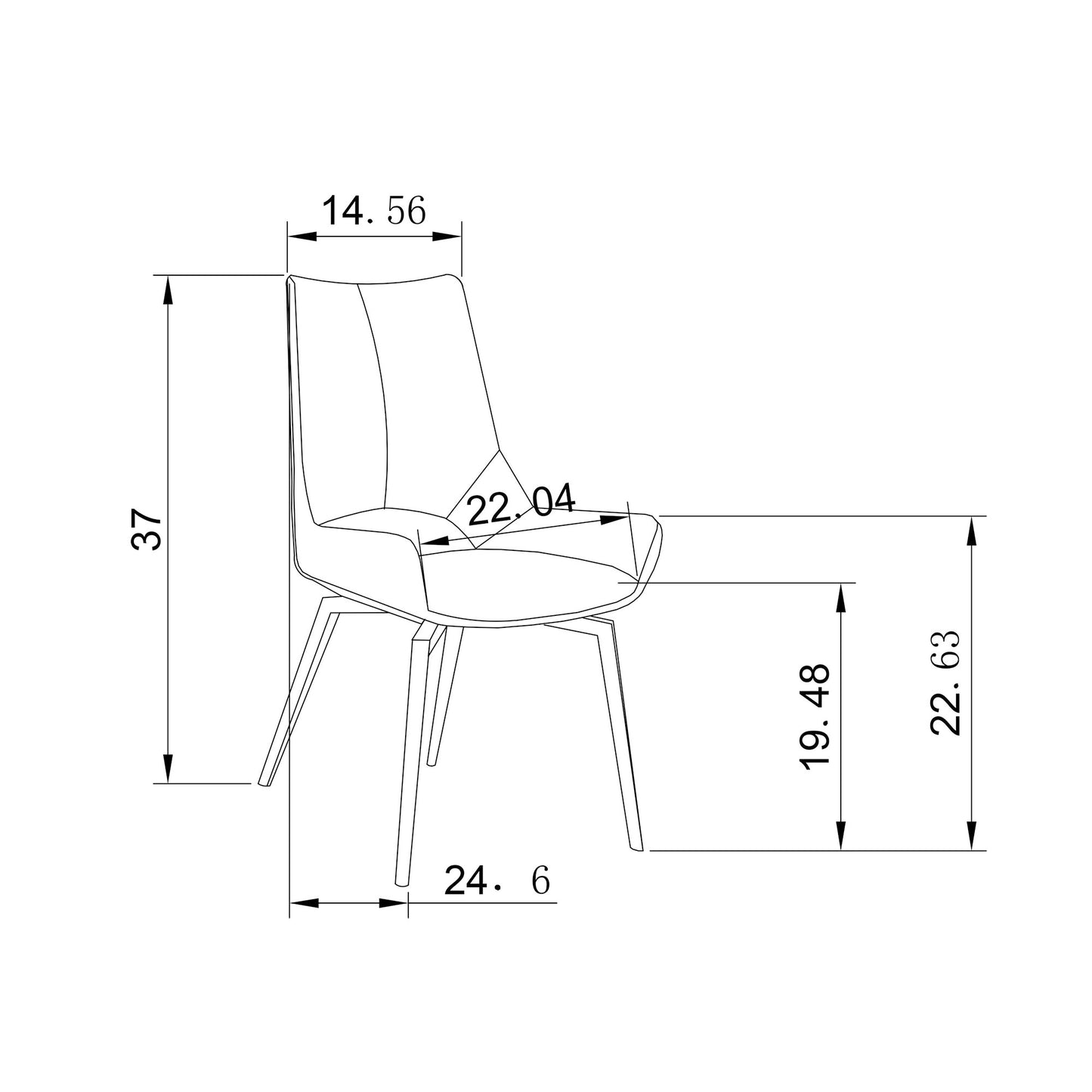 Jack - Dining Chair With 180 Degree Swivel Mechanism (Set of 2)