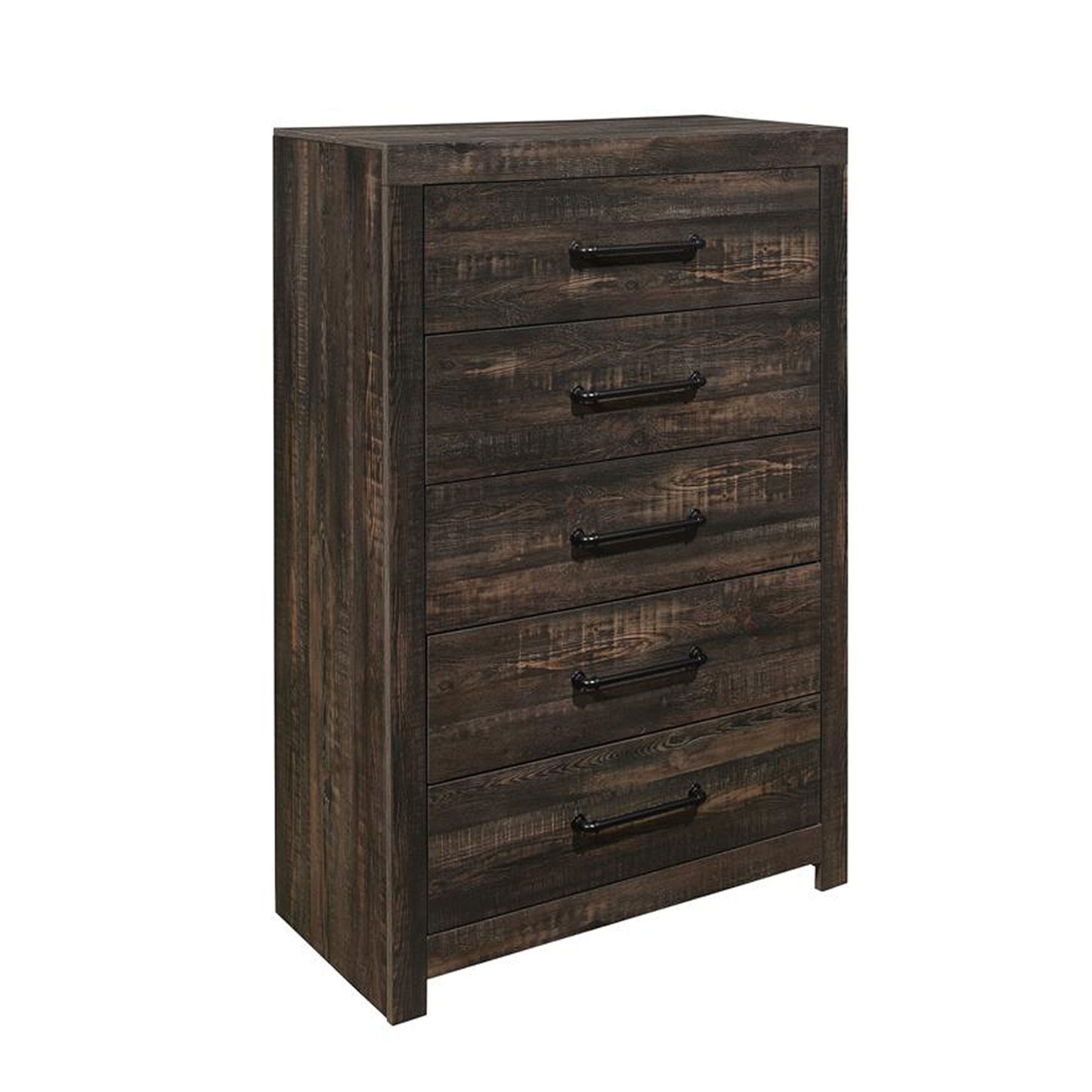 Monica - Chest With Spacious Drawers Bar Handles - Dark Oak