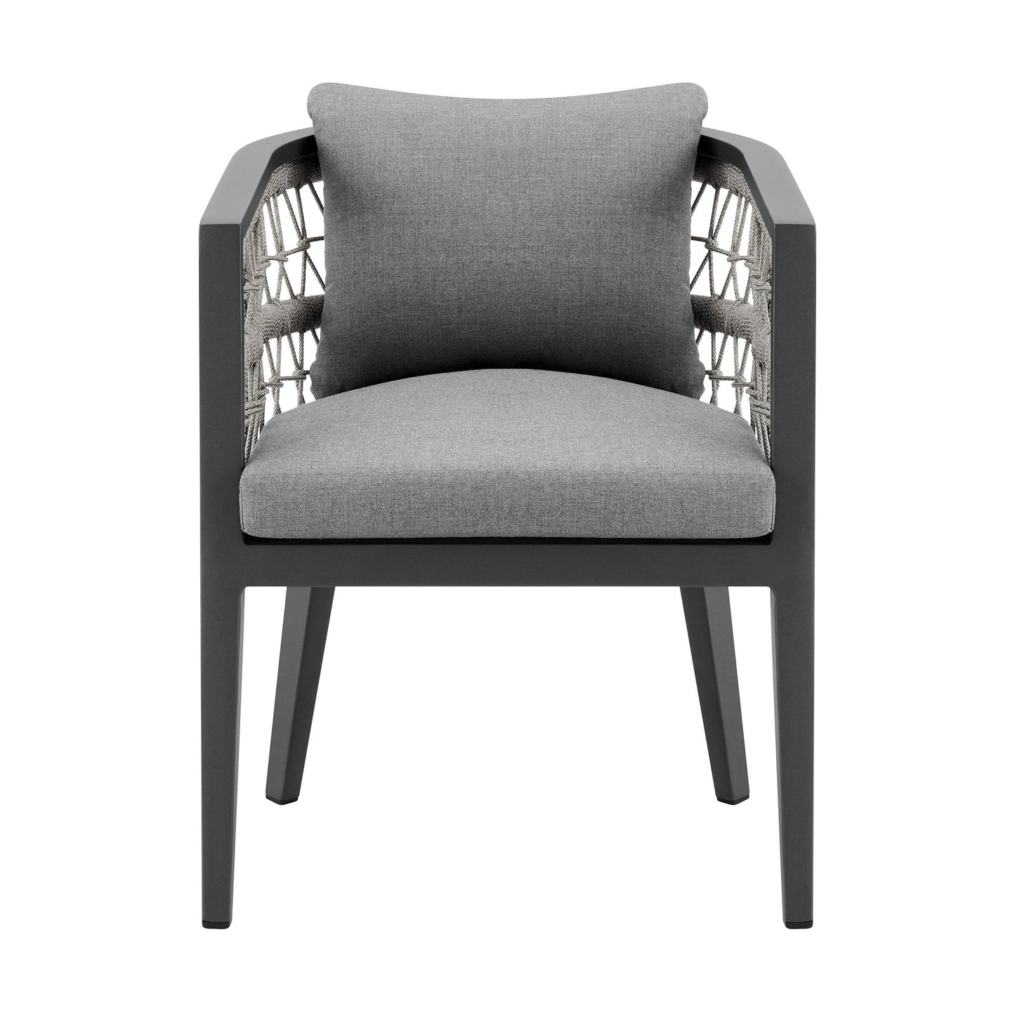 Zella - Outdoor Patio Dining Chair (Set of 2) - Light Gray / Earl Gray