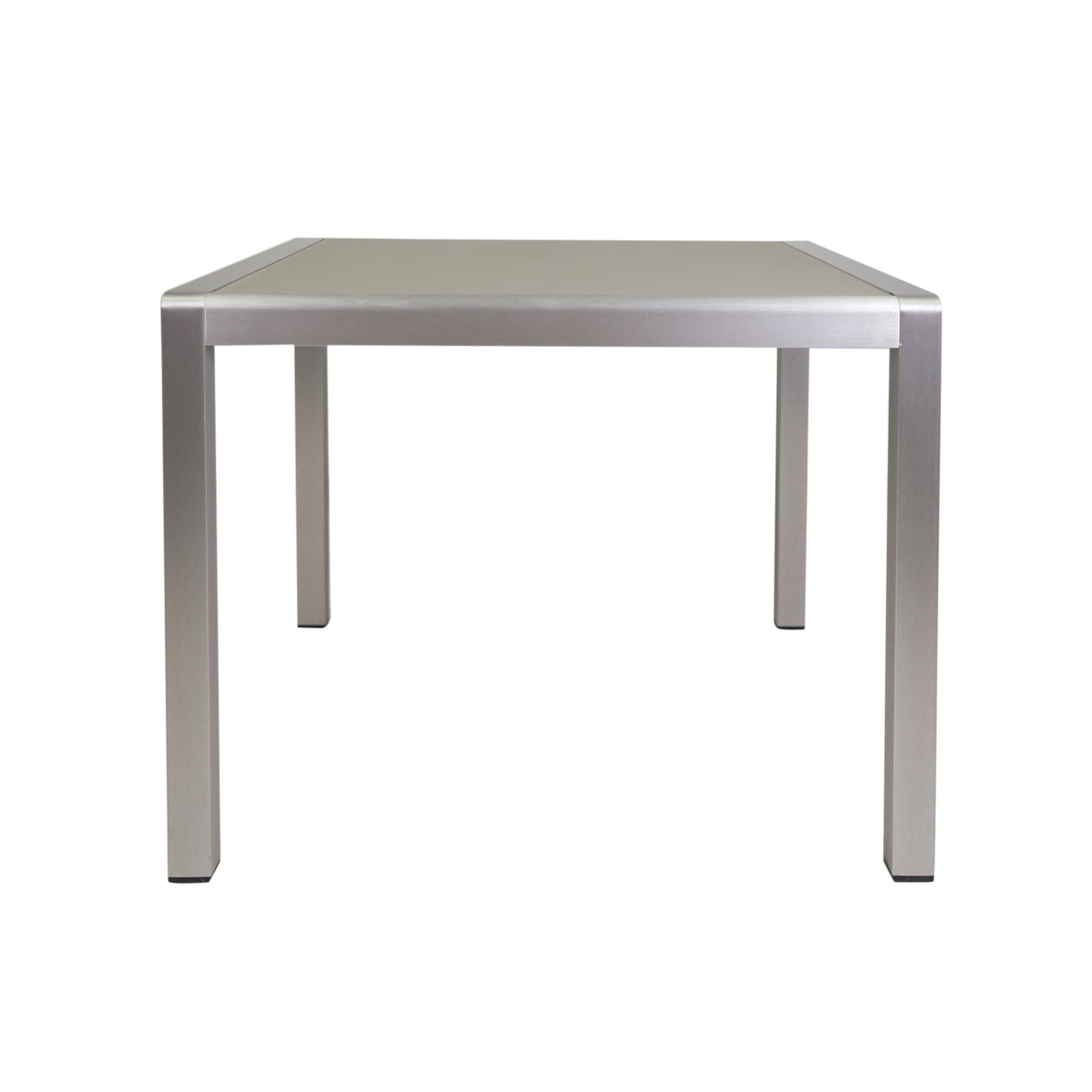 Outdoor Square Dining Table With Aluminum Frame