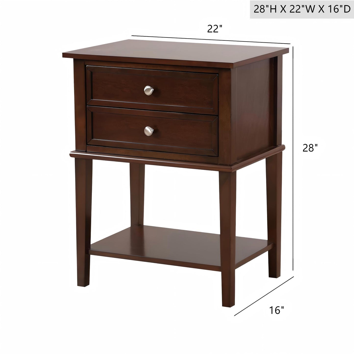 Vibrant Contemporary Nightstand