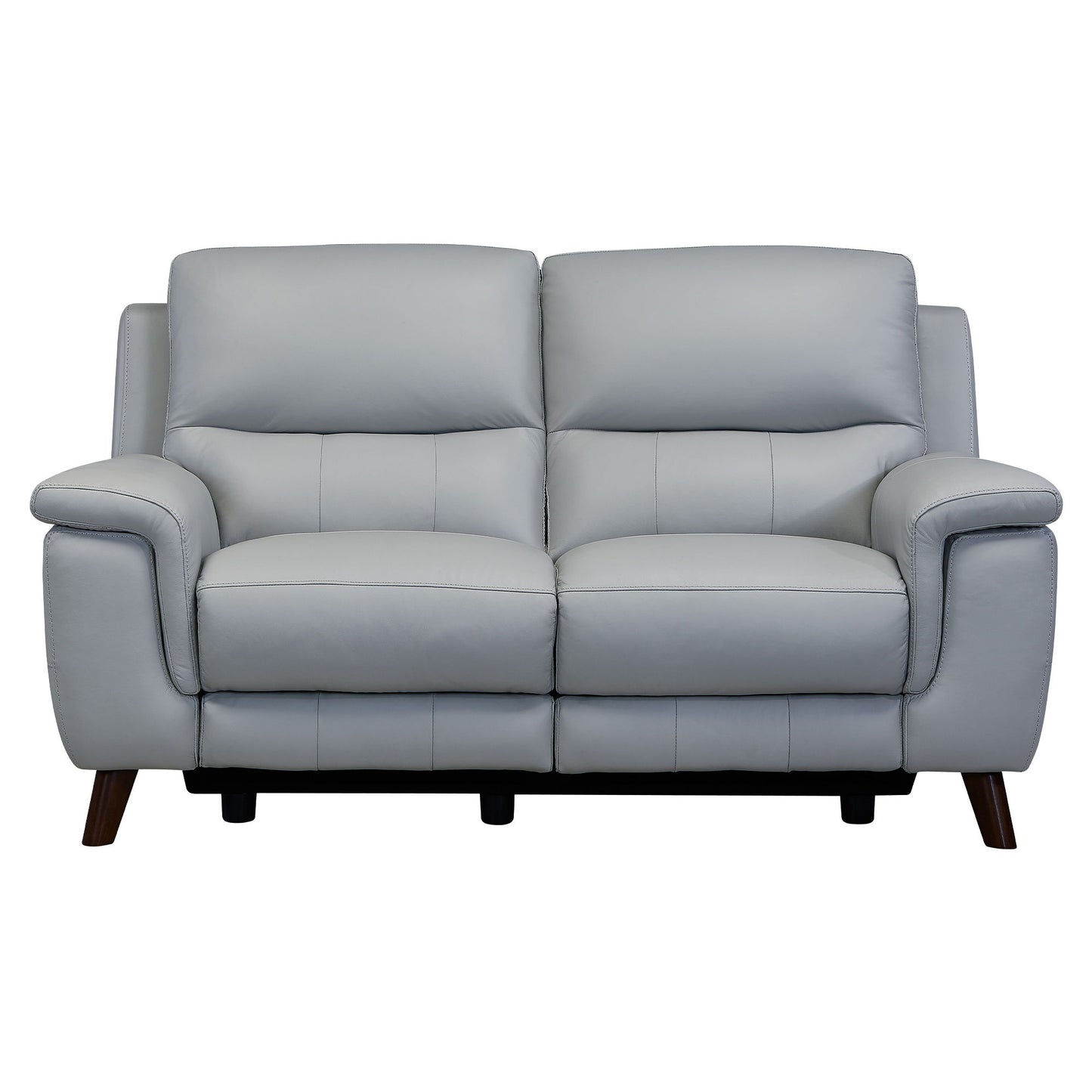 Lizette - Loveseat - Dark Brown / Dove Gray