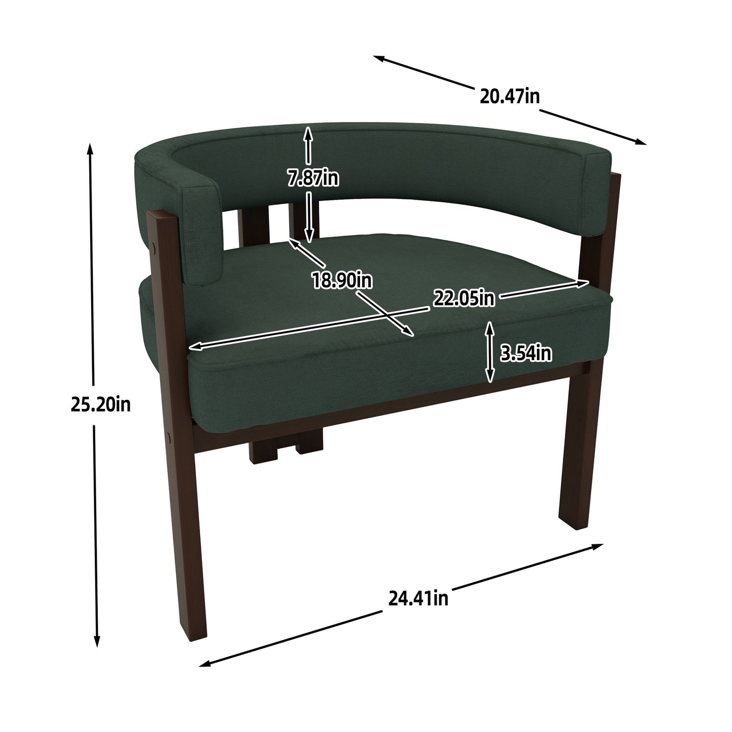 Modern Accent Teddy Upholstered Armchair