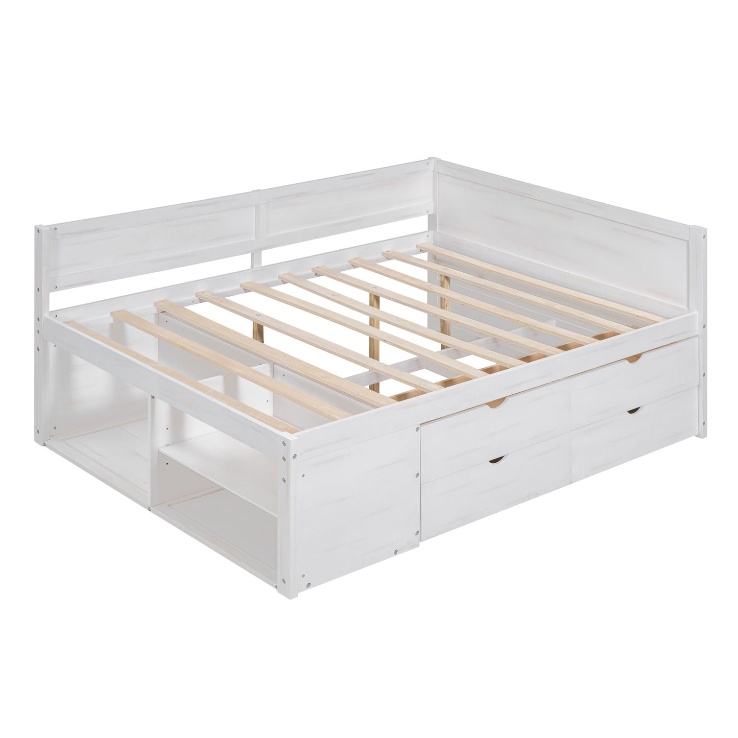 Daybed With Drawers And Shelves