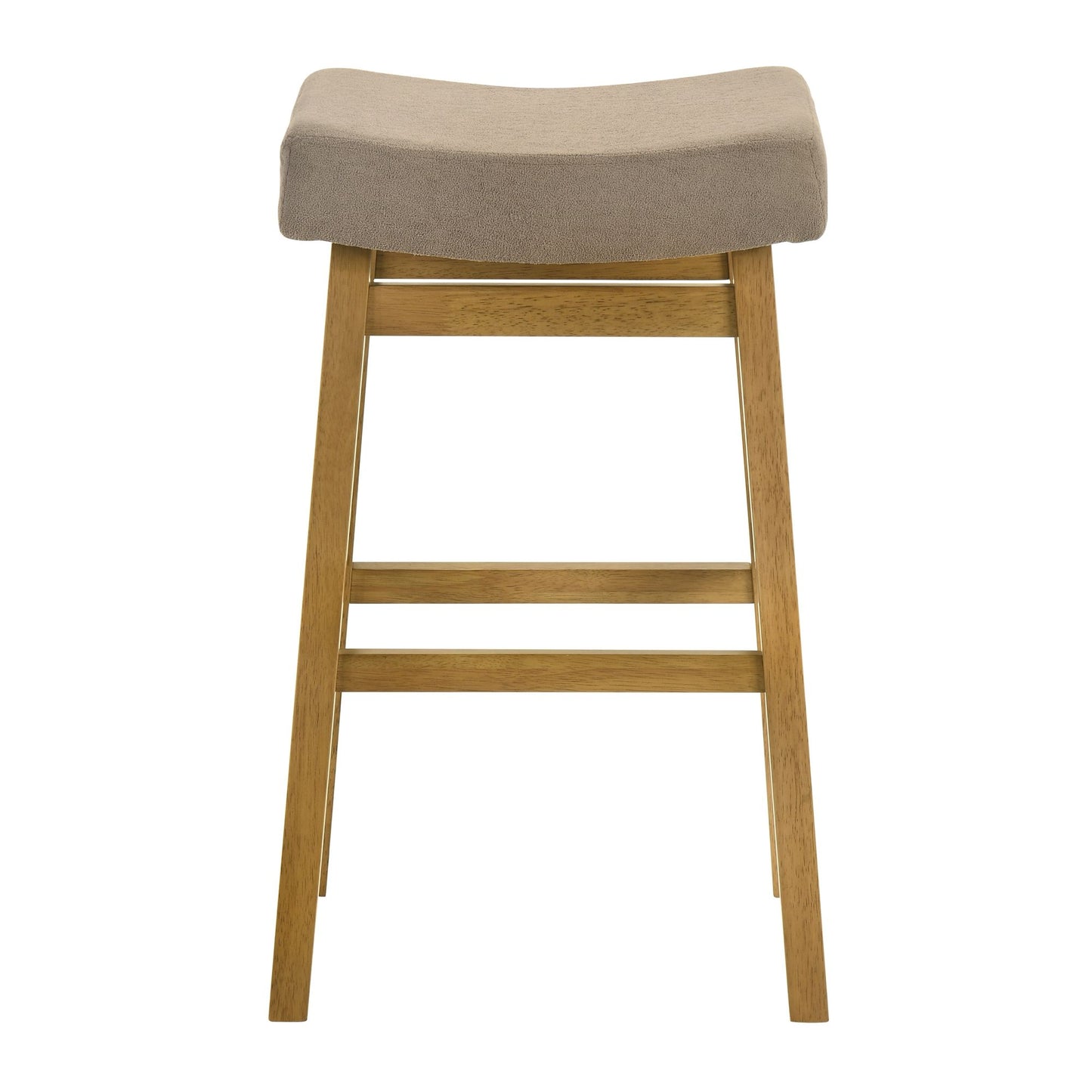 Lenon - Modern Farmhouse Wood Bar Height Kitchen Bar Stool