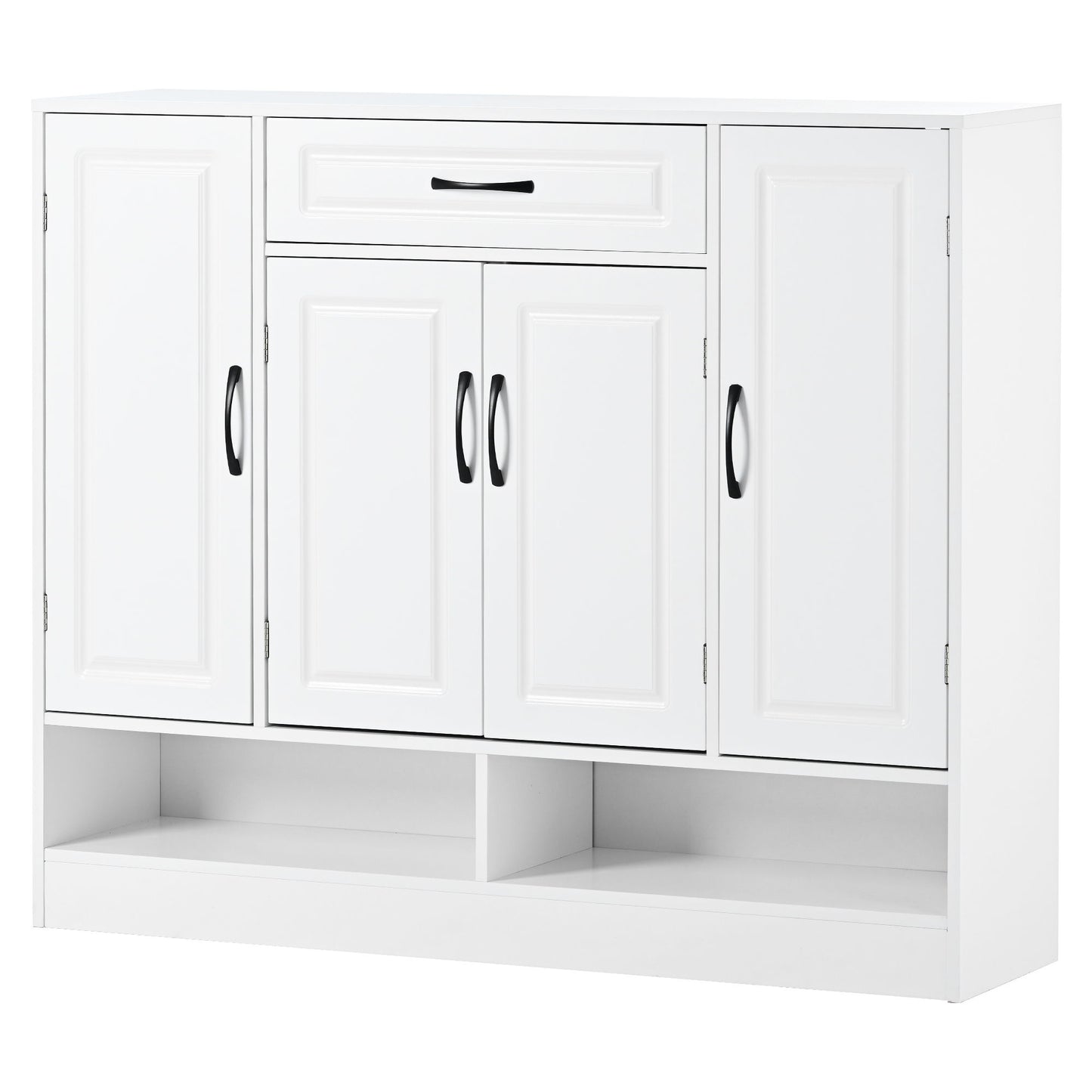 Sleek And Modern Shoe Cabinet With Adjustable Shelves, Space Saving Design