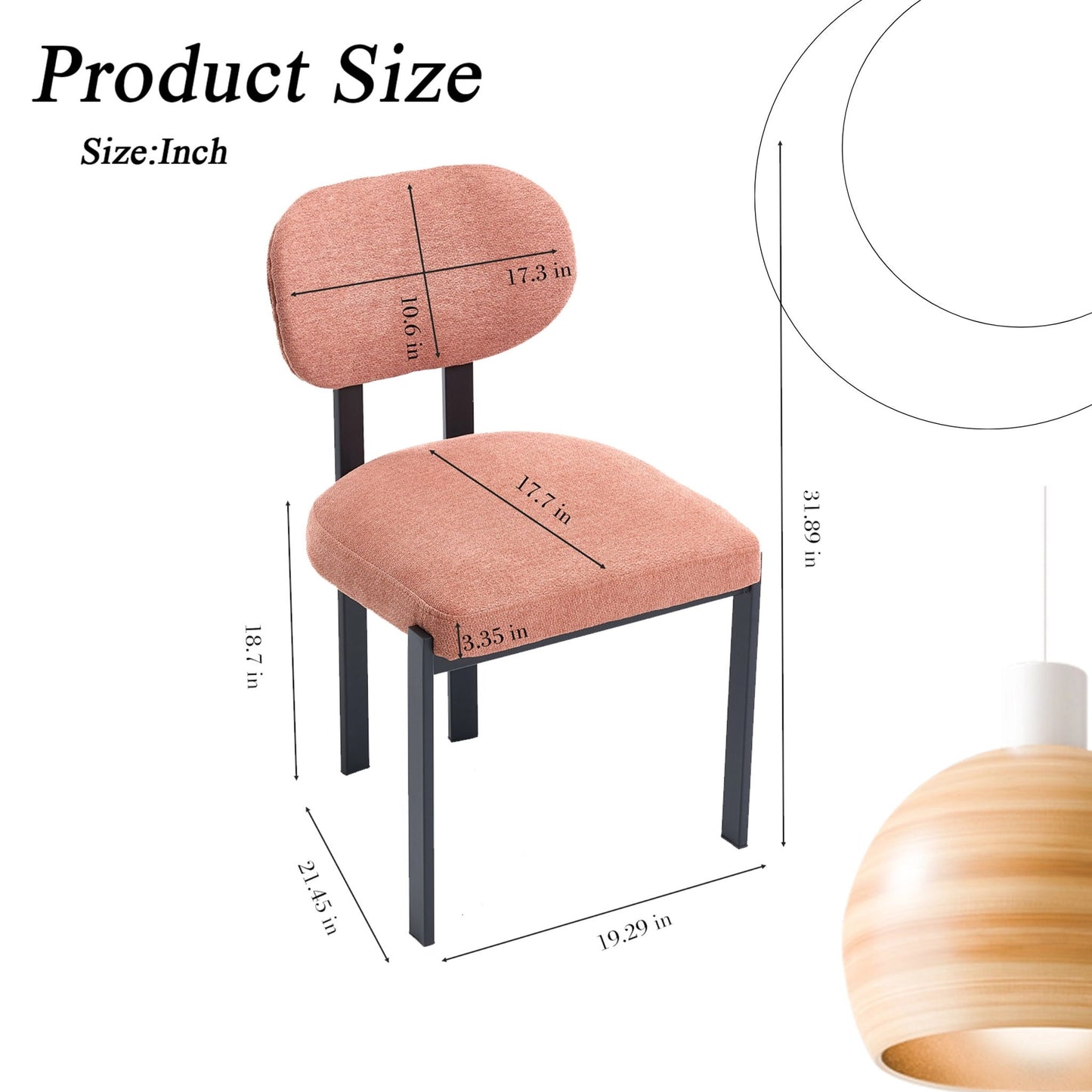 Dining Armless Chairs (Set of 2)