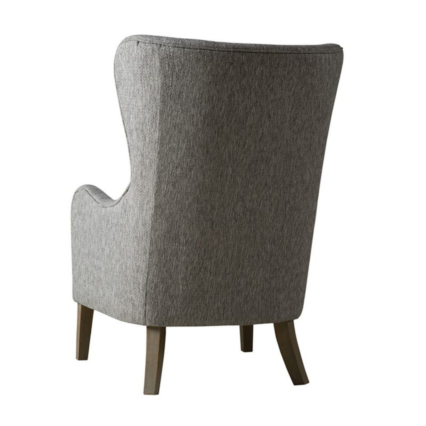 Arianna - Swoop Wing Chair With High Density Foam Support - Gray