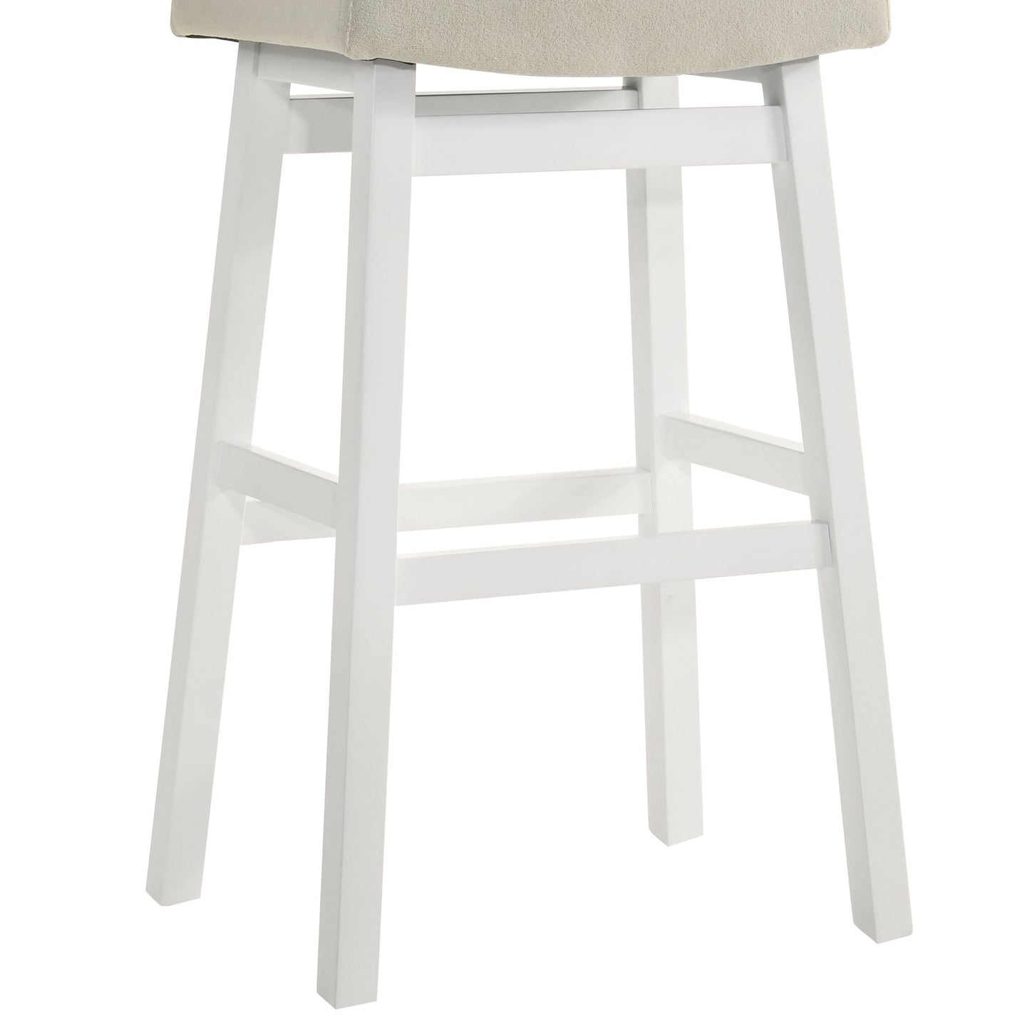 Lenon - Modern Farmhouse Wood Bar Height Kitchen Bar Stool
