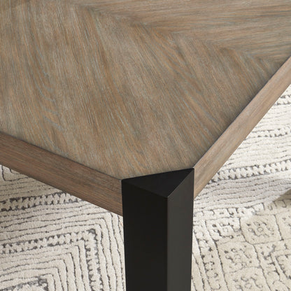 Cedar Fork - 54" Dining Square Counter Height Table - Smoked Arabica
