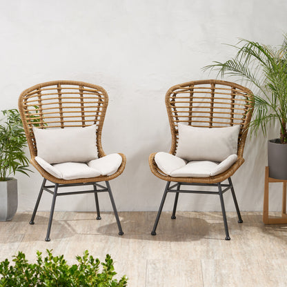 Calypso - Outdoor Chair With Water Resistance Cushion And Iron Frame