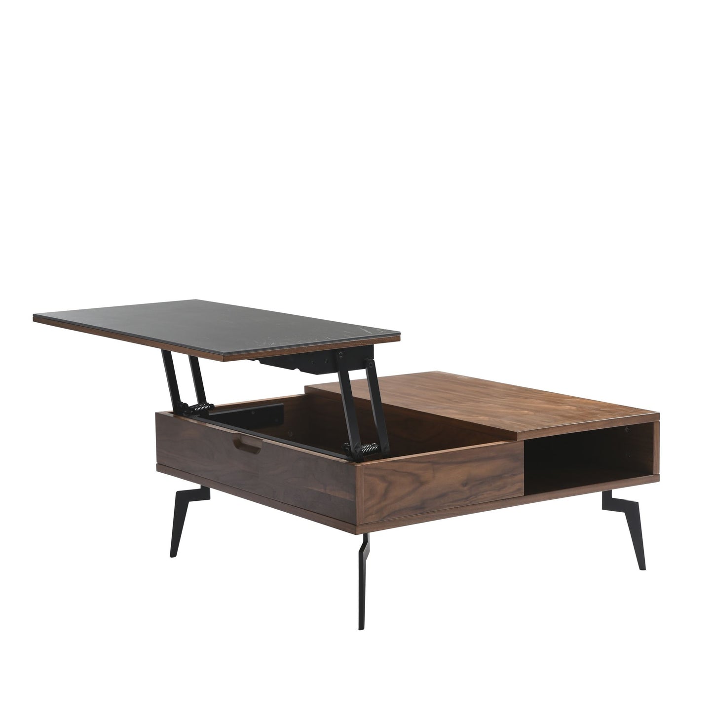 Zola - Square Lift-Top Coffee Table - Walnut