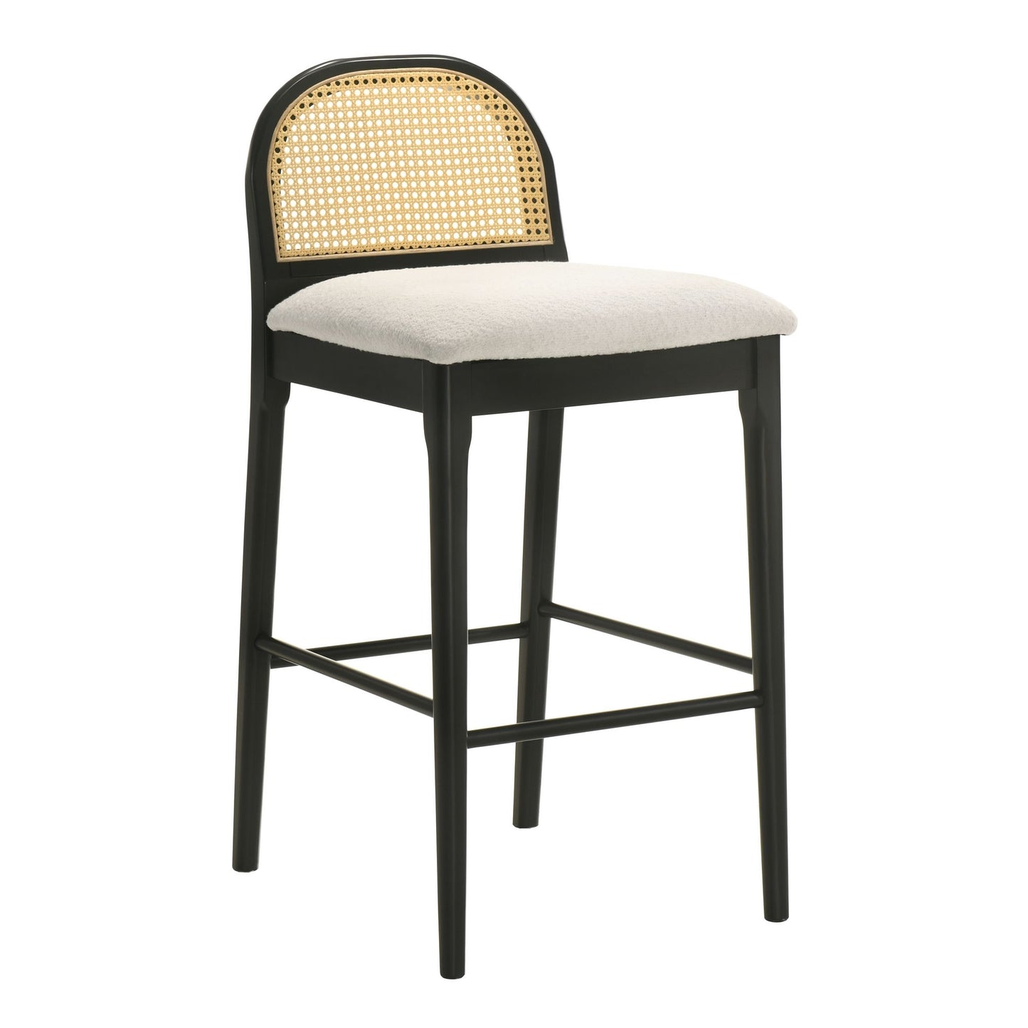 Lucio - Modern Farmhouse Wood Bar Height Kitchen Bar Stool