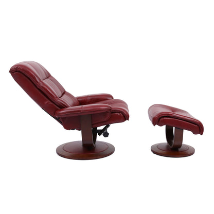 Knight - Manual Reclining Swivel Chair and Ottoman