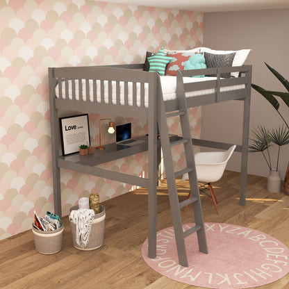 Everest - High Loft Bed With Desk And Storage