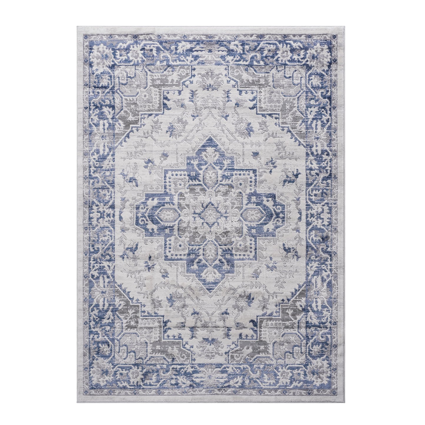 Marfi - 6' X 9' Oriental Area Rug - Blue / Gray