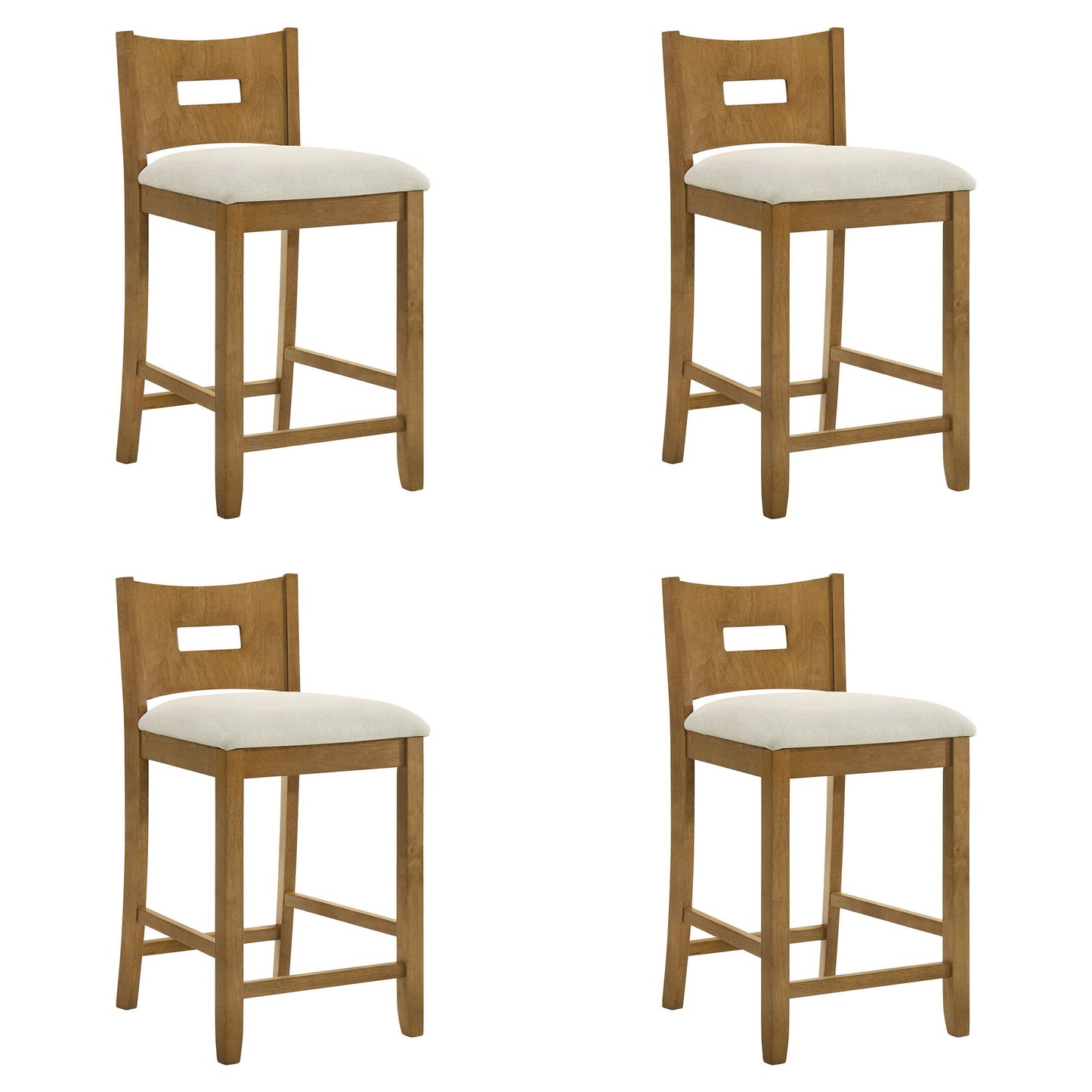 Ren - 26" Counter Height Rubberwood Barstool (Set of 2)