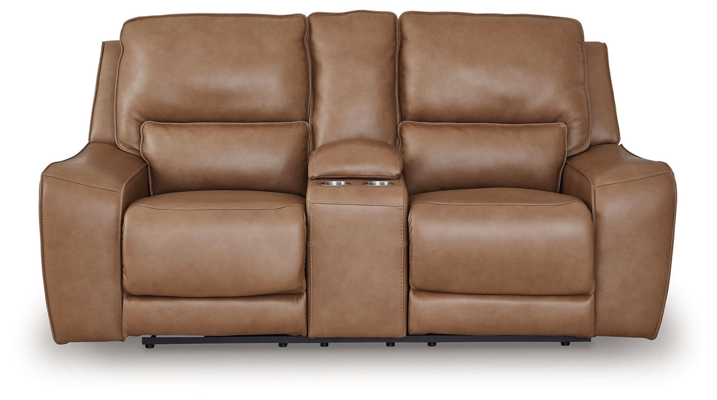 DeepWakes - Power Reclining Loveseat / Console / Adjustable Headrest