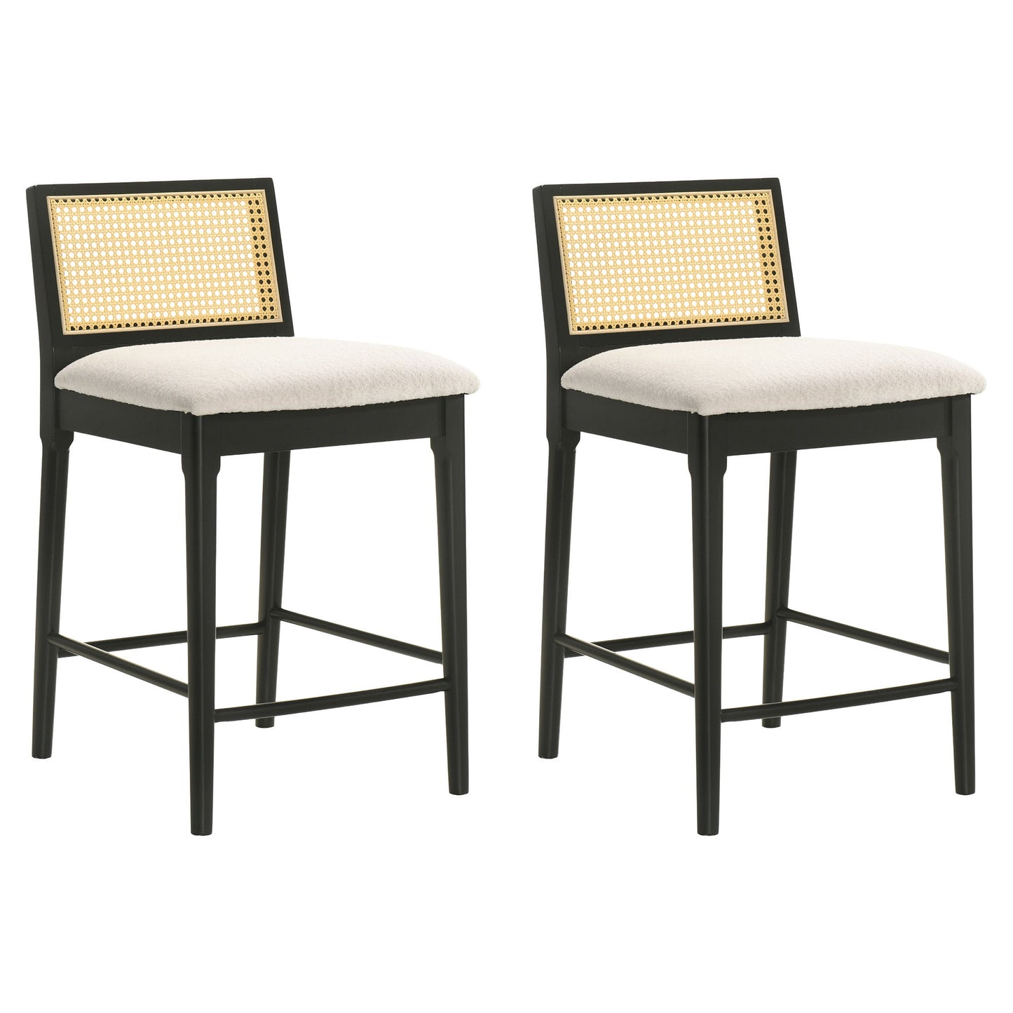 Tobias - Coastal Modern Wood Bar Height Kitchen Bar Stool