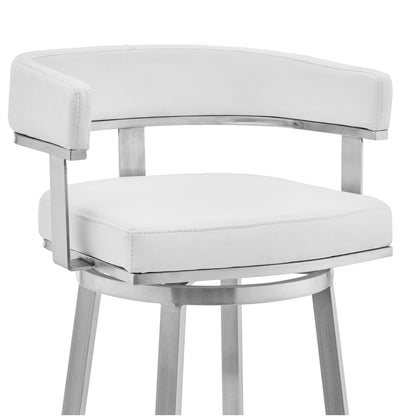 Lorin - Stainless Steel Swivel Bar Stool