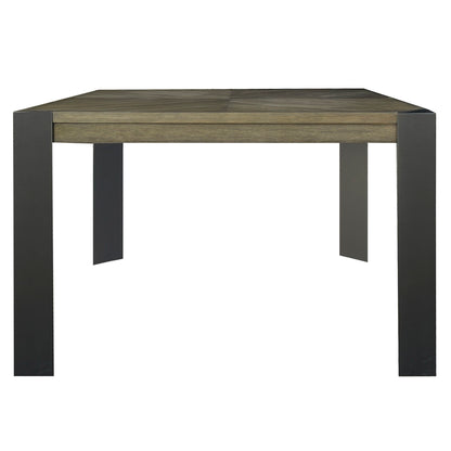 Cedar Fork - 54" Dining Square Counter Height Table - Smoked Arabica