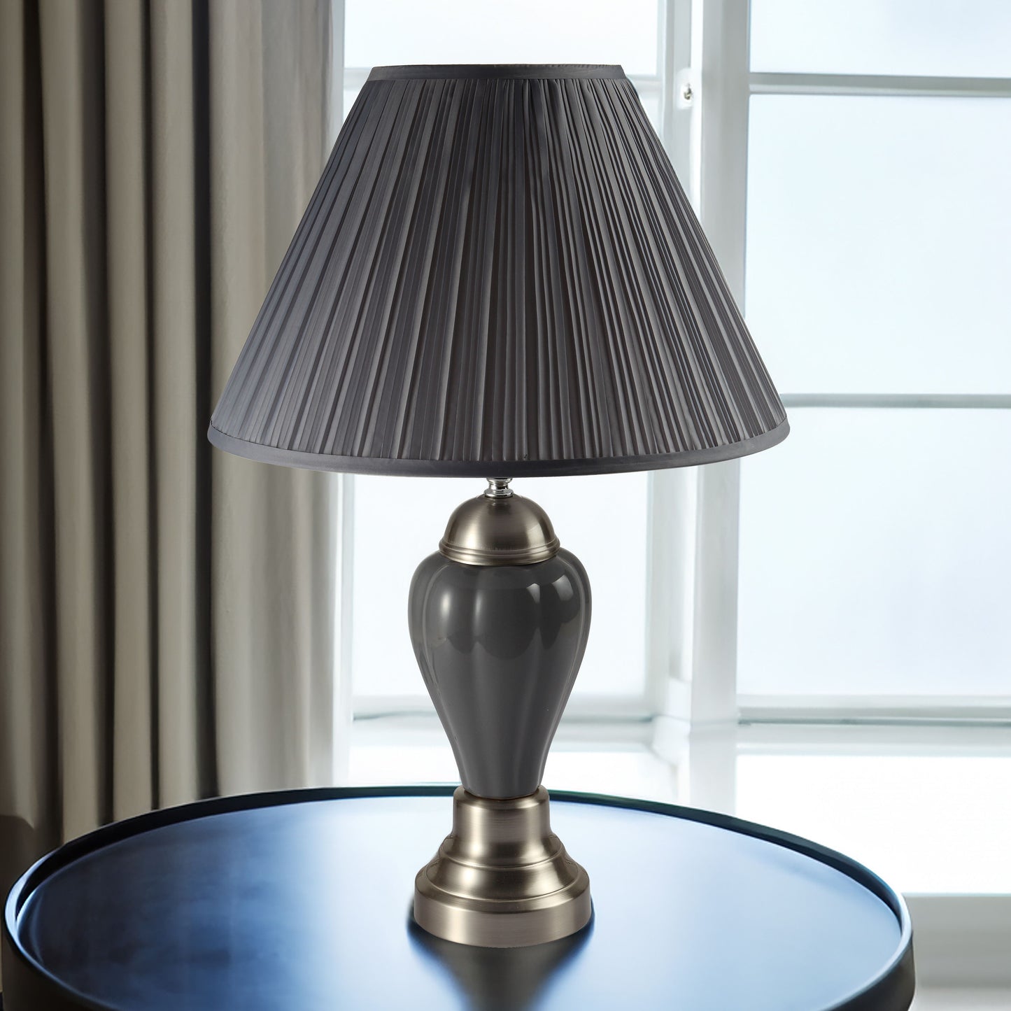 Satin Nickel - Shade For 6115-Gy-Base - Gray