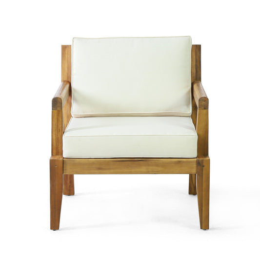 Outdoor Club Chair With Cushions (Set of 2) - Beige