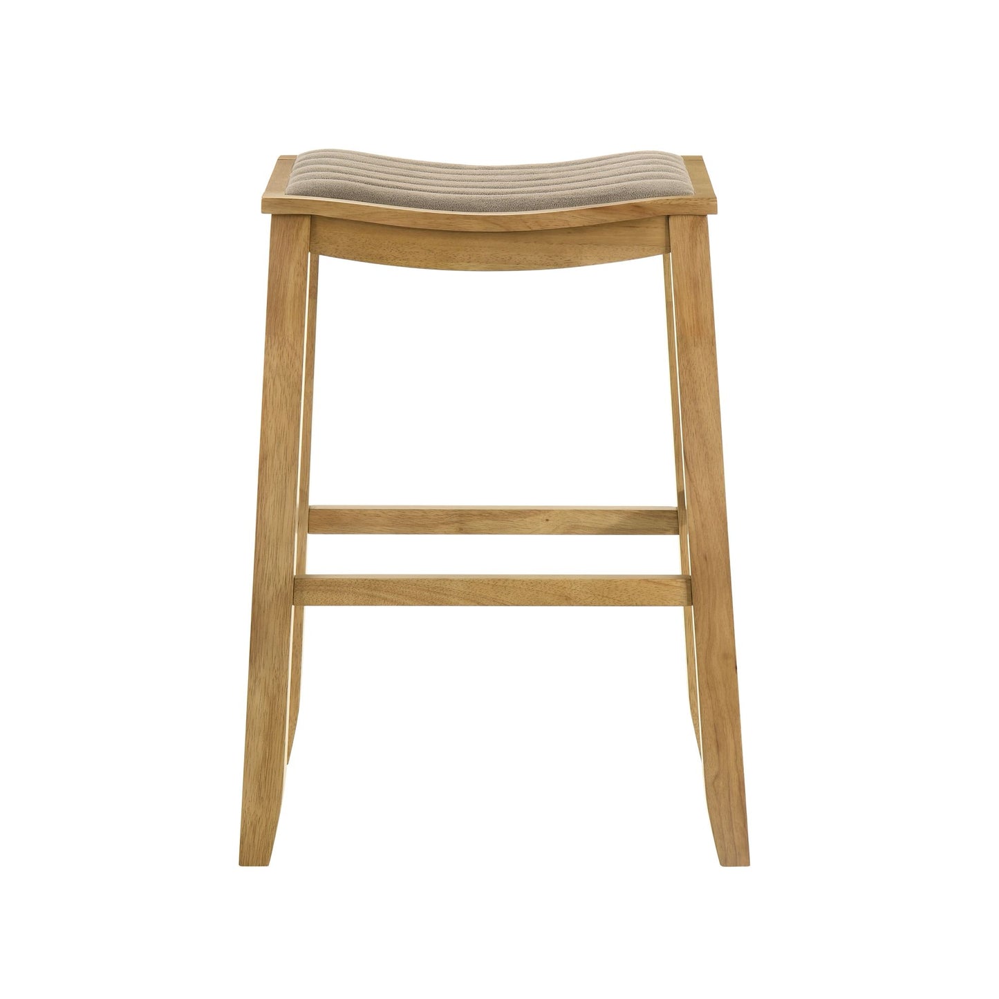 Iyani - Coastal Modern Wood Bar Height Kitchen Bar Stool