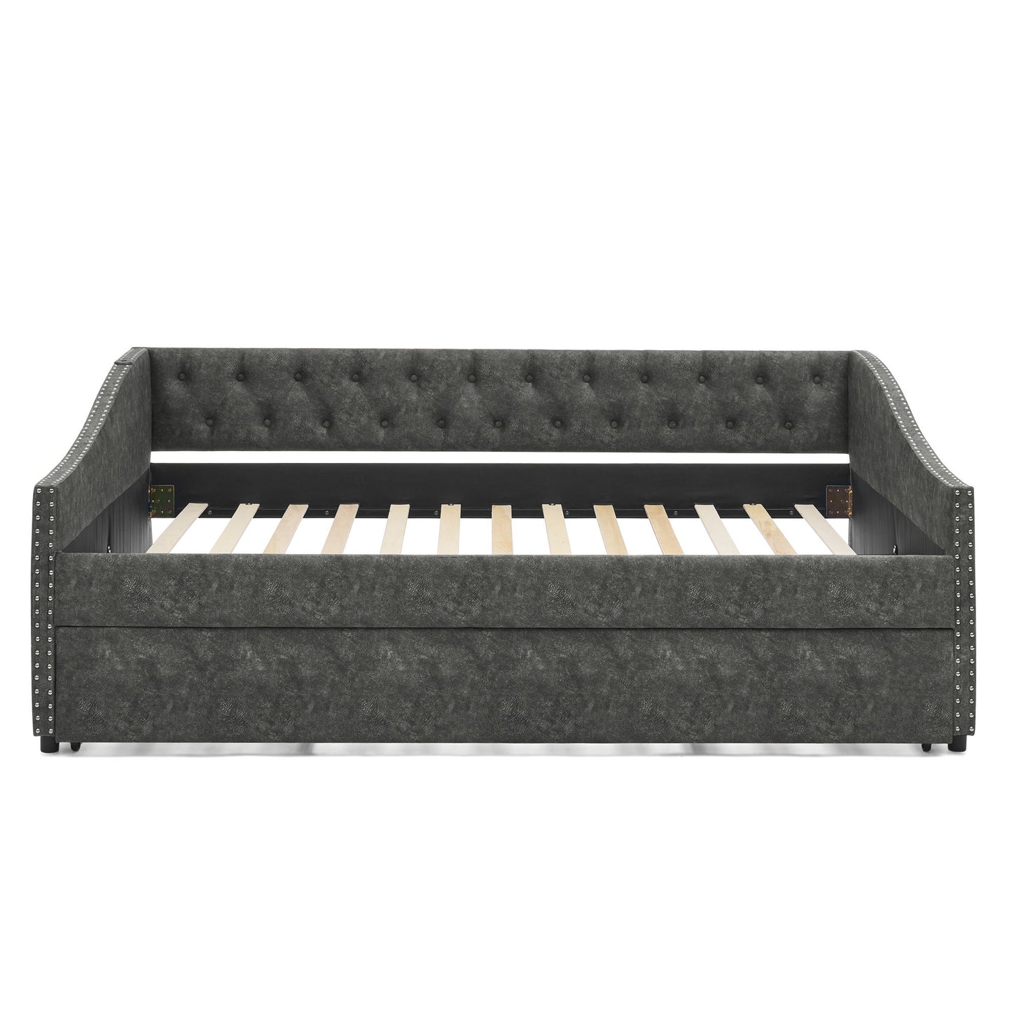 Upholstered Daybed With USB Charging & Pull Out Bed