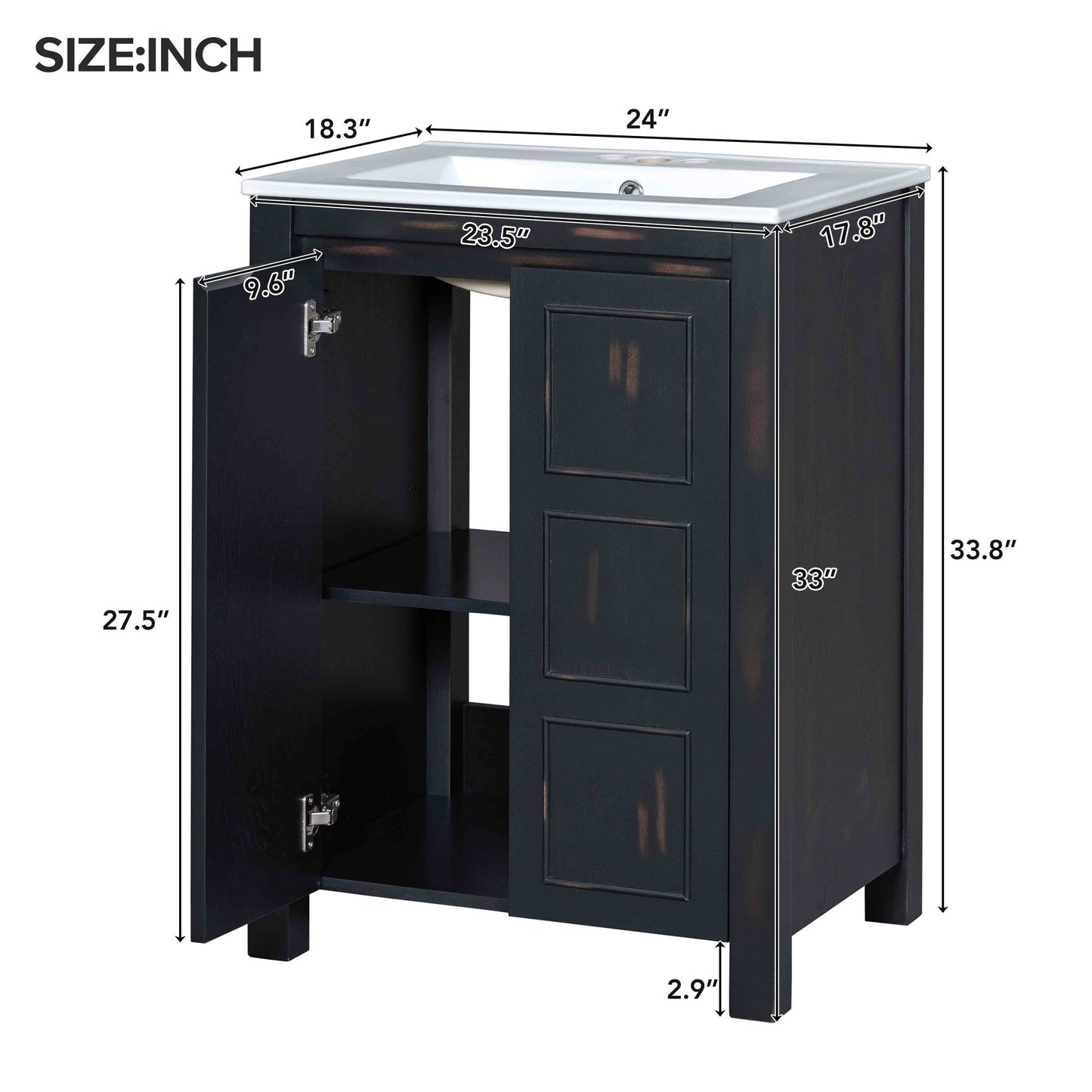 Bathroom Vanity Organizer With Sink, Combo Cabinet Set, Bathroom Storage Cabinet