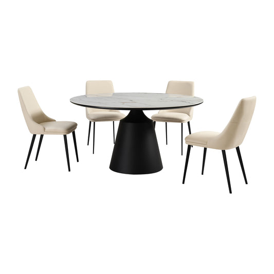 Knox Genesis - Dining Set Stone Top And Chairs