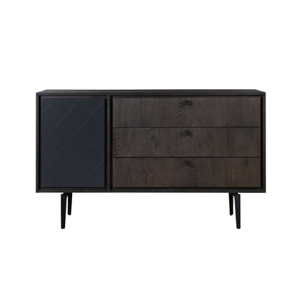 Cross - 3 Drawer Dresser - Black