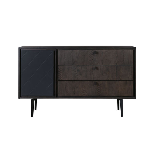 Cross - 3 Drawer Dresser - Black