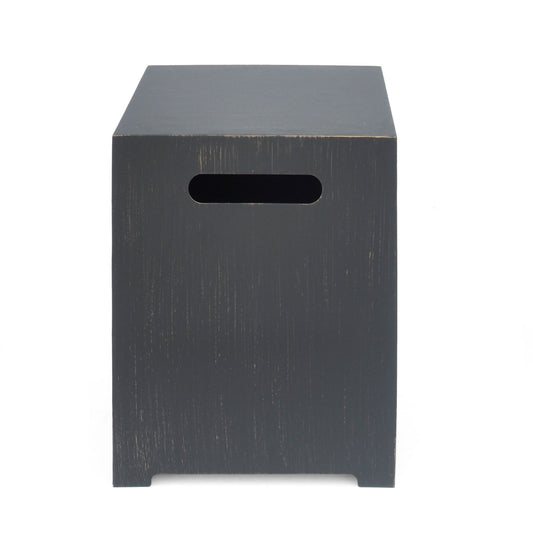 Modern Tank Holder Side Table With Powder Coated Frame